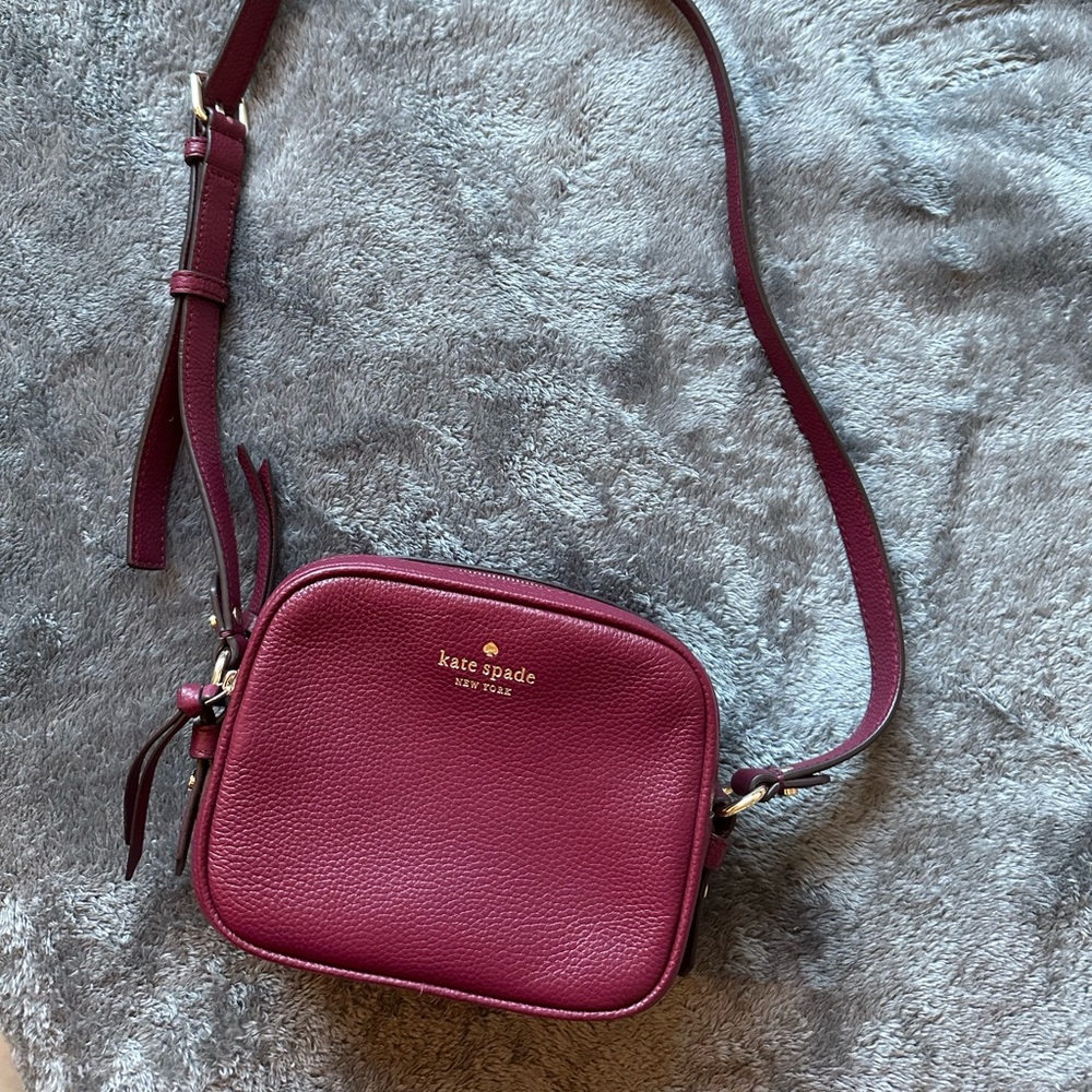 Small maroon Kate Spade Crossbody bag